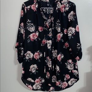 Floral shirt perfect for work